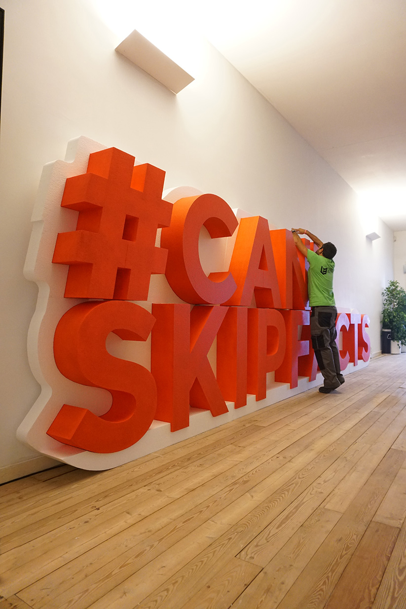 Peça XXL realizada por LetrasEsferovite.pt